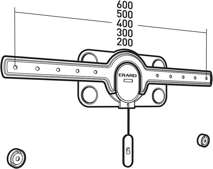 Produktbild Erard Fixit 600 (Wand, 85", 70 kg)