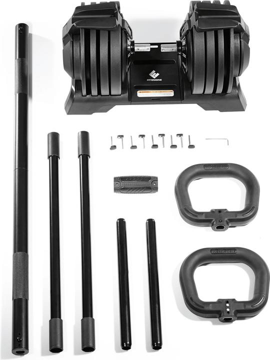 Fit Engine FitEngine Hanteln verstellbar 3 - 24 kg, Hantelart: Langhantel