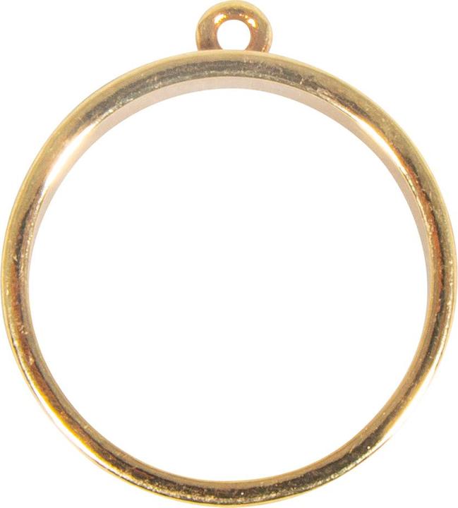 Produktbild Rayher Metall- Fassung: Anhnger rund, 30mm gold (Metall)