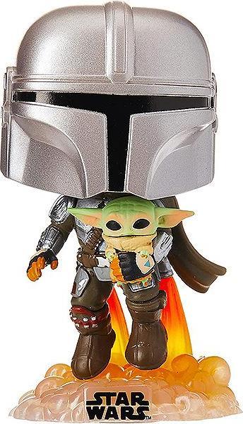 Actual product image Funko POP! - Star Wars - The Mandalorian: Mando w. Jet Pack