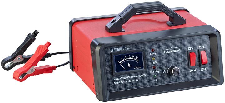 Immagine prodotto Lescars Caricabatterie professionale per auto e camion (24V, 12V, 15 A)