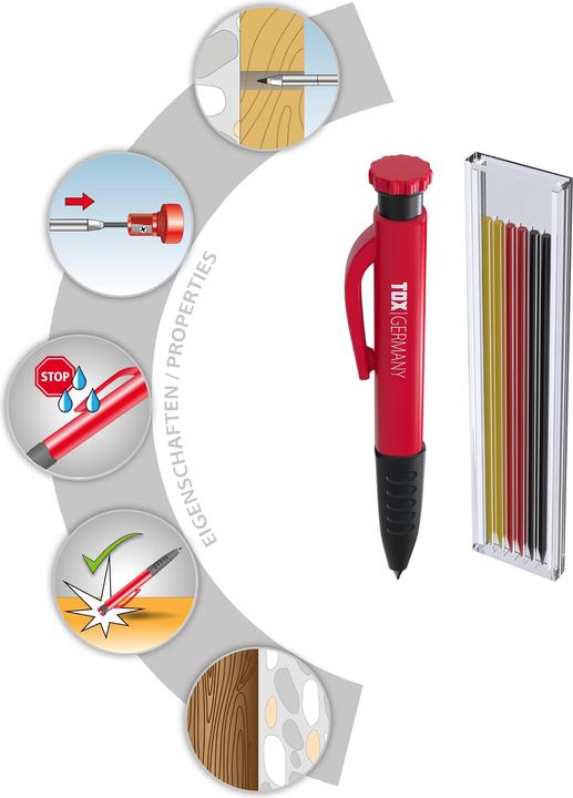 Image du produit Tox Marqueur de trous profonds avec fils de rechange easyMarx (1 pcs)