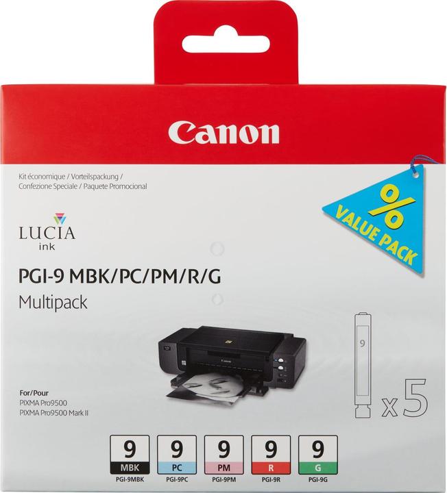 Actual product image Canon Pgi-9 (MBK, PC, PM, R, G)