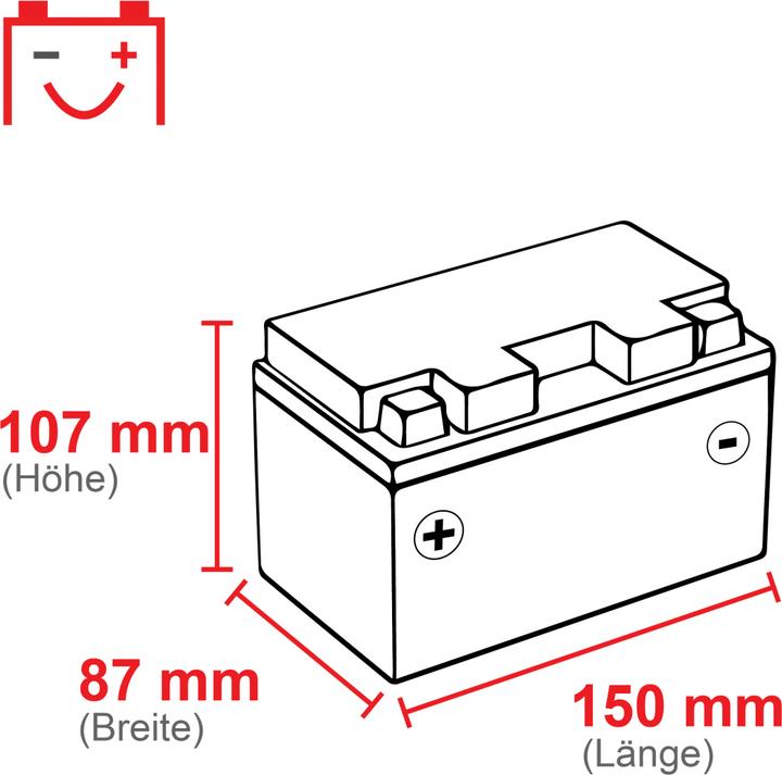 Produktbild Varta Motorradbatterie (12 V, 8 Ah, 135 A)