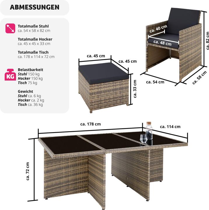 Produktbild tectake New York (178 cm)