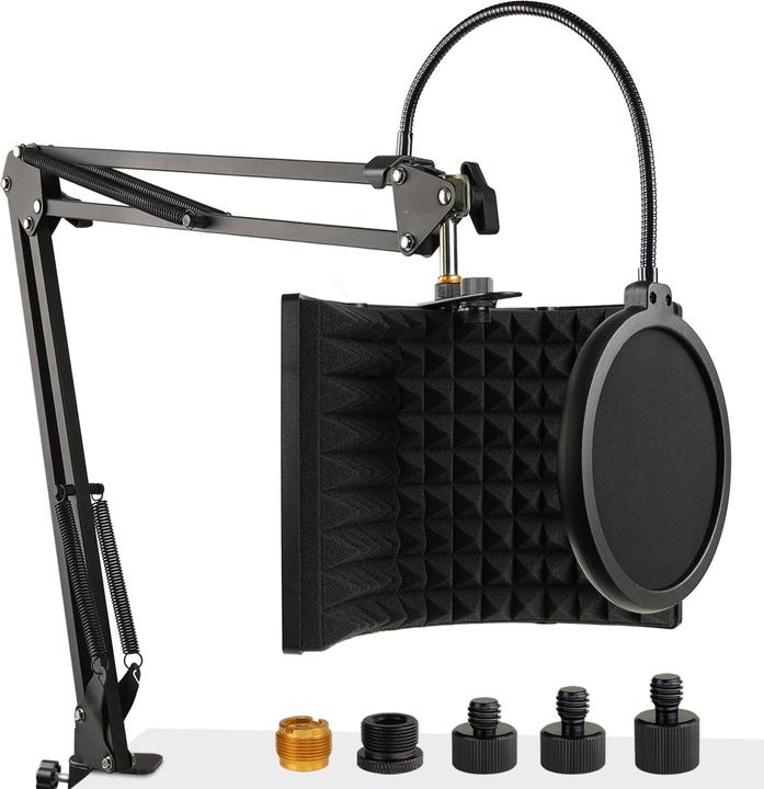 Produktbild Frgyee Isolation Schallschutz mit Mikrofonstaender und Pop Schutz Set