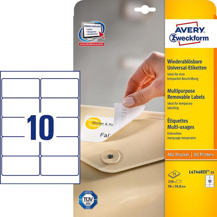 Produktbild Avery Universal-Etiketten