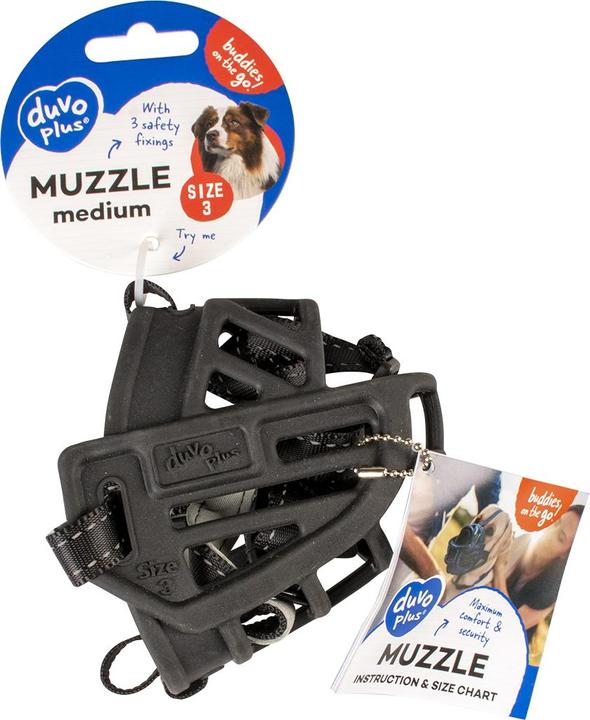 Produktbild Duvoplus Maulkorb für Hunde aus Gummi (XXL, Hund, Hundesport)