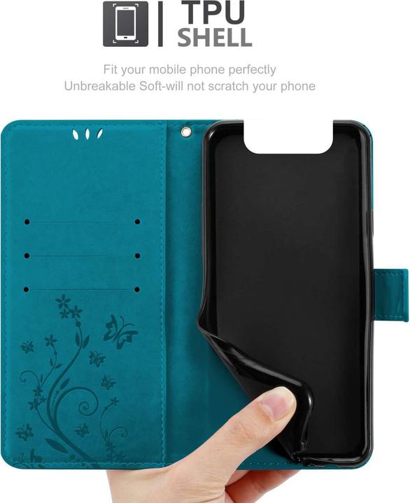 Produktbild Cadorabo Hülle für Samsung Galaxy A80 / A90 4G mit Blumen Muster (Samsung Galaxy A80)