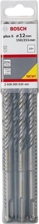 Image du produit Bosch Professional Zubehör Foret marteau SDS plus-5, 12 x 150 x 215 mm, pack de 10 (12 mm)