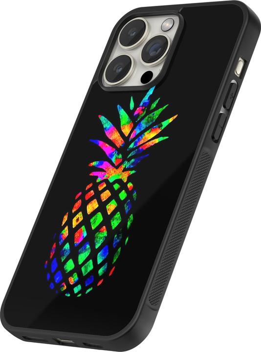 Produktbild PhoneLook Hülle Silikon schwarz Ananas Multi-colors (Apple iPhone 13 Pro Max)