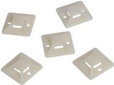 Productafbeelding LogiLink Kabelbinderhouders, zelfklevend, kabelbinderhouder: (Plastic kabelbinders, 40 mm, 100 Pcs.)