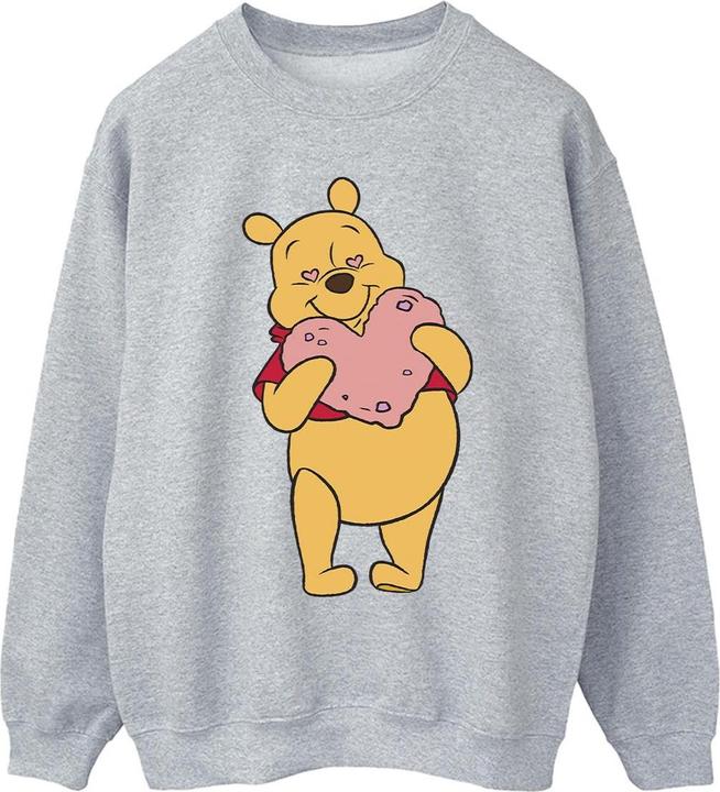 Actual product image Disney Mens Winnie The Pooh Heart Eyes Sweatshirt (S)
