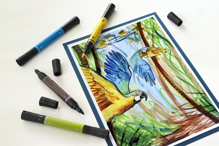 Produktbild Faber-Castell Tuschestift (Mehrfarbig, 5 x)