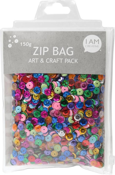 I Am Creative Zip Bag Paillettes