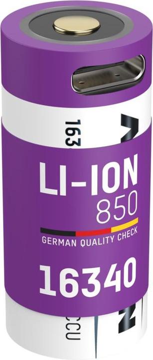 Produktbild Ansmann 16340 Li-Ion Akku (1 Stk., 16340, 850 mAh)