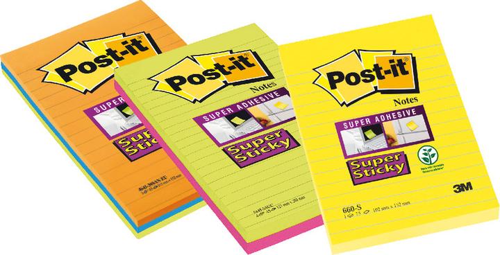 Productafbeelding Post-it Super kleverige notities (12,5 x 20,5 cm)