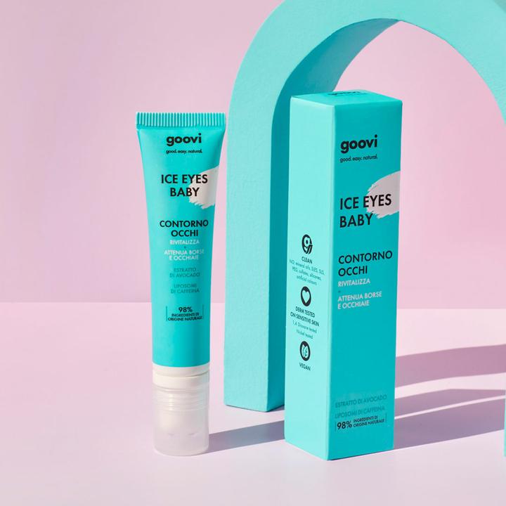 Produktbild Goovi ICE EYES BABY Augencreme gegen Tränensäcke und Augenringe 15 ml (Crème, 15 ml)