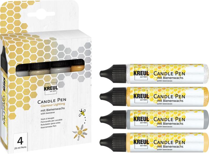 Produktbild Kreul Candle Pen Set (Gold, Silber, Glitter-Gold, Glitzer-Silber, 116 ml)