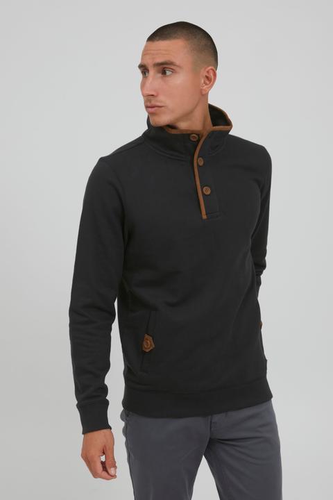 Image du produit Blend Achlias Pull Sweat Homme Avec Col Debout Boutones Et Poches (XL)