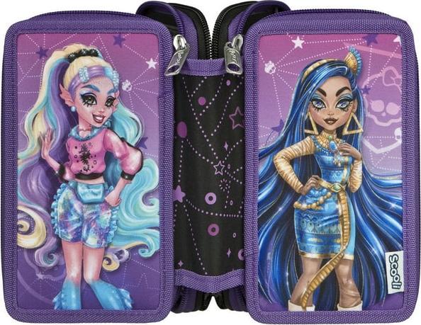 Produktbild Undercover Monster High - Federmäppchen mit 3 Fächern - 30-teilig