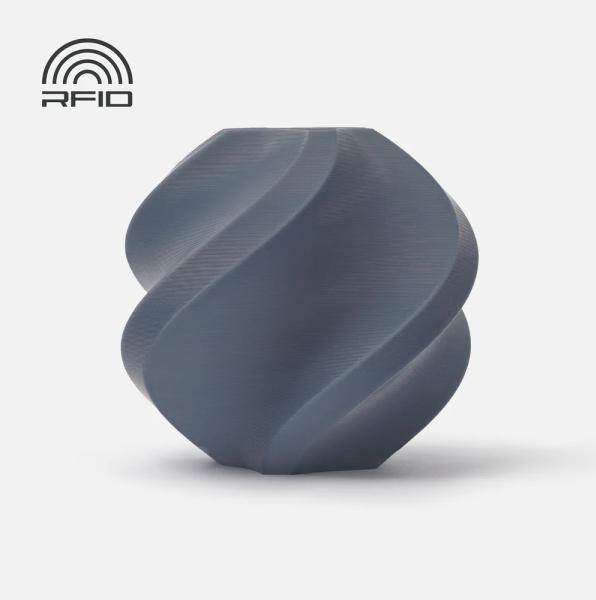 Produktbild Bambu Lab PLA Basic Filament Blau Grau 1kg 1,75 mm (mit Spule) (PLA, 1000 g, Grau, Blau)