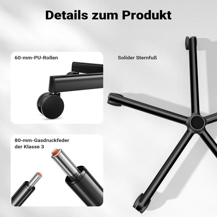 Produktbild Wiltec Ergonomischer Bürostuhl