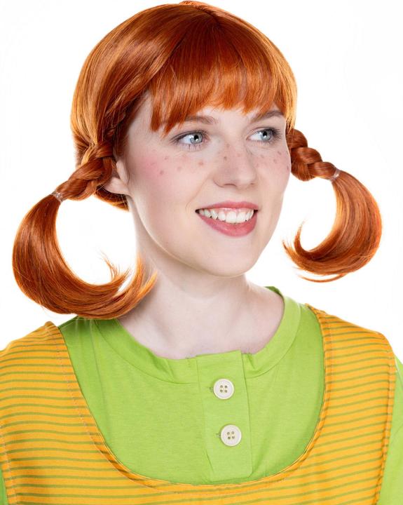 Produktbild Maskworld Pippi Langstrumpf Perücke - Fasching Kostüm Perücke