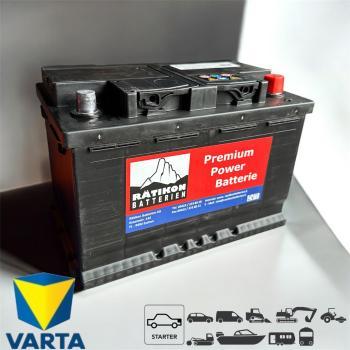 Produktbild Varta Starterbatterie L3 12V 74Ah 680 EN (A) (12 V, 74 Ah)