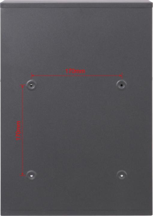 Produktbild Wiltec 2x3 Briefkasten V53 Wandbriefkasten anthrazit Postkasten Postbox