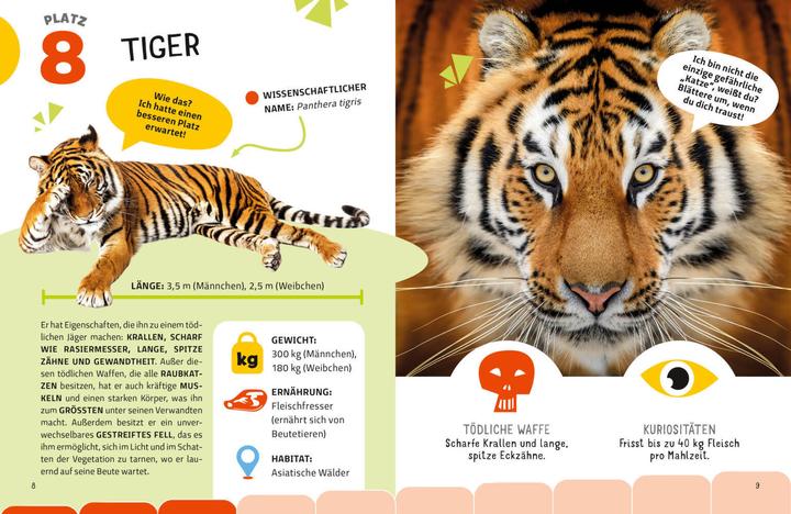 Actual product image National Geographic Die tödlichsten Tiere. Ein aufregendes Count-Down der gefährlichsten Tiere (Top Ten) (German, Cristina Banfi, Massimo Miato, 2024)