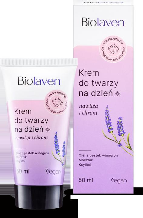 Biolaven Moisturizing & Protective Day Face Cream Grape Seed Oil & Lavender Oil 50Ml (50 ml)