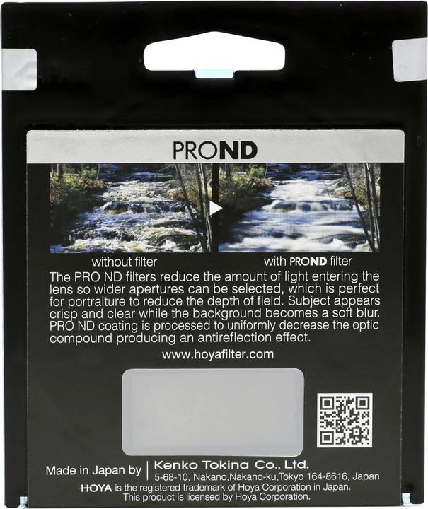 Produktbild Hoya Pro ND4 Filter (49 mm, ND- / Graufilter, 49 mm)