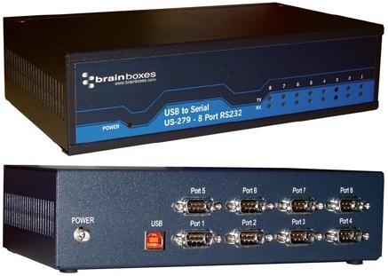 Brainboxes USB 8 Port RS232 1MBaud