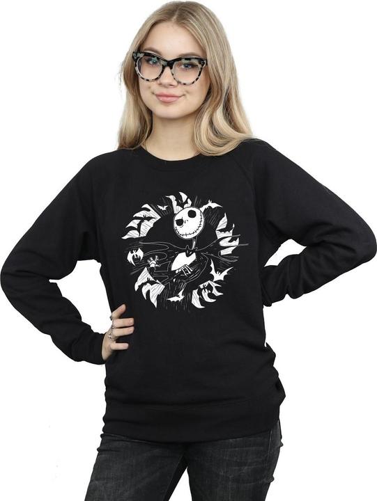 Immagine prodotto Disney Nightmare Before Christmas Jack Bat Circle Felpa Donna (L)