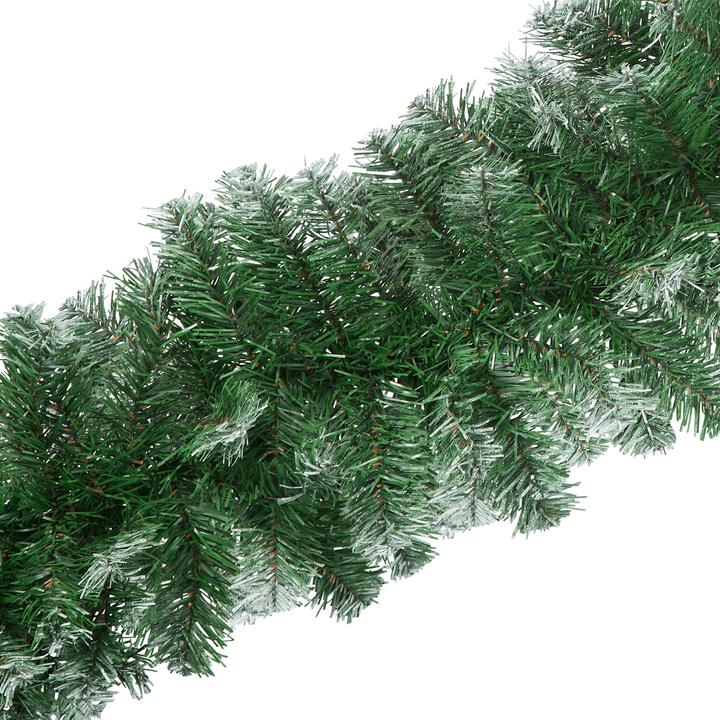 Immagine prodotto tectake Weihnachtsgirlande naturgetreu mit weissen Spitzen 2,7m