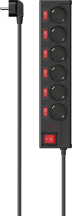 Produktbild Hama 00223158 Intelligente Steckerleiste 6 AC-Ausgänge 1,4 m 3680 W (6 x, CEE 7/3, 1.40 m)