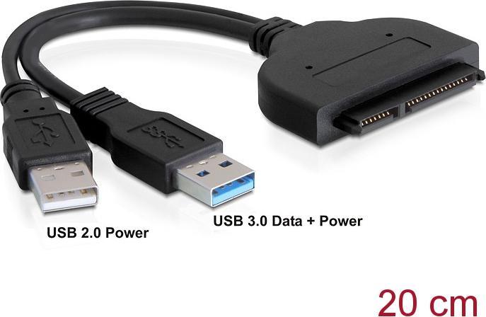 Delock S-ATA zu (USB 3.0, USB 2.0)