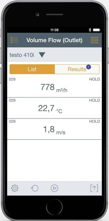 Actual product image Testo Anemometer 410i