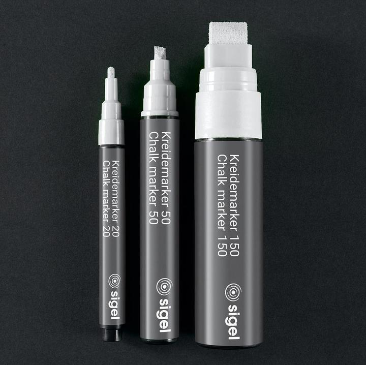 Produktbild Sigel Kreidemarker 150 Weiss (Weiss, 15 mm, 1 x)