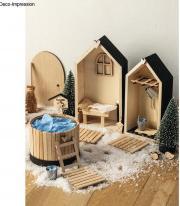 Actual product image Rayher Wood Frame Houses, FSC Mix Credit