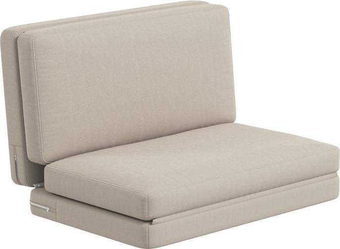 Immagine prodotto Swisshandel24 Bodensofa 3-in-1 Klappbar Schlafsofa mit Samtoptik, bis 240kg, beige