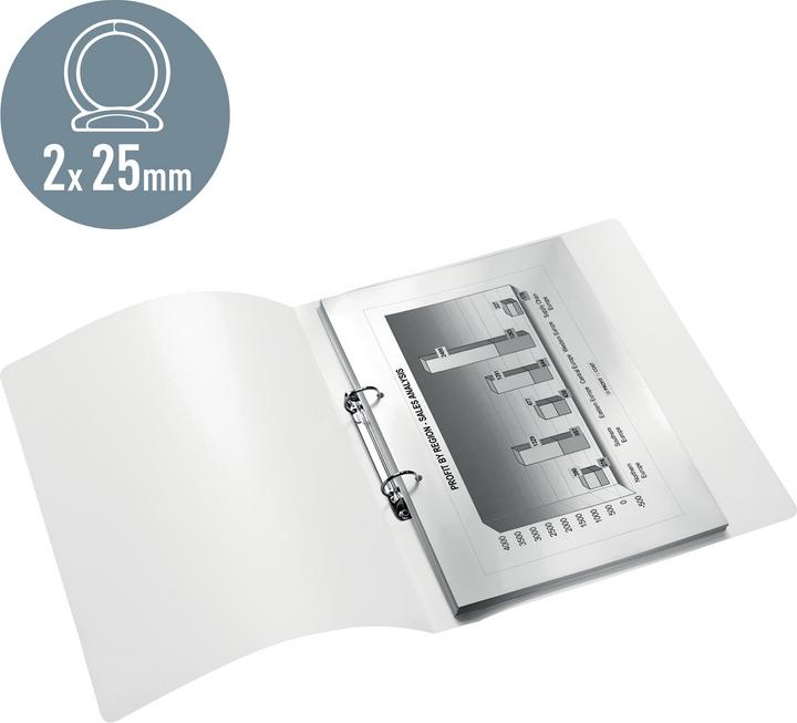 Immagine prodotto Leitz Raccoglitore ad anelli WOW PP A4 4257-00-54 verde 25mm (A4, 52 mm, 1 Pezzo/i)