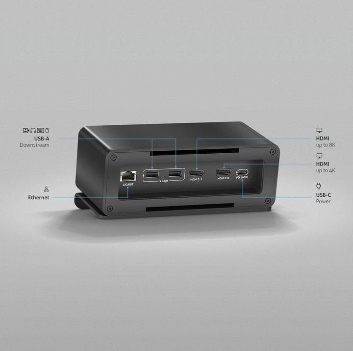 Immagine prodotto Purelink Dockingstation Mediahub2 USB-C, Schwarz (USB-C, 7 Porti)