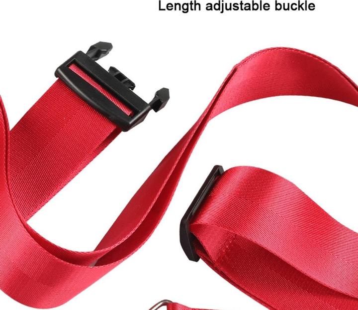 Produktbild König Design 2x Kreuz Kofferband Koffergurt Gepäckband Kofferriemen Gepäckgurt Zahlencode Set