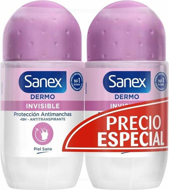 Produktbild Sanex Deo Roll On Dermo Invisible 50 ml Duplo (Roll-on, 100 ml)