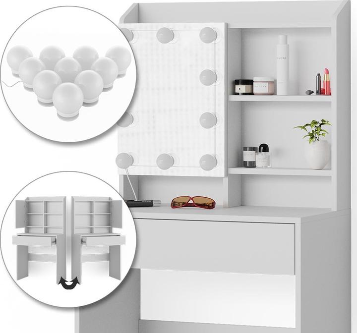 Produktbild Vicco Laura mit Beleuchtung (70 x 40 x 136 cm)