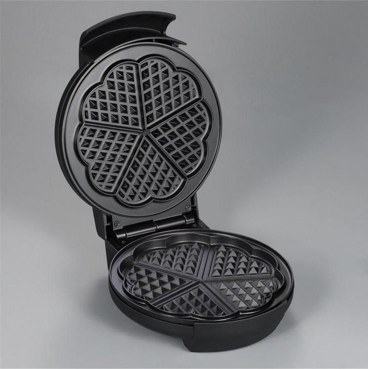 Produktbild Severin 2103 Edelstahl gebürstet-schwarz, 1300 W, Herzform, Anzahl Wafer 5