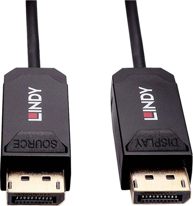 Immagine prodotto Lindy Cavo ibrido DP 2.0 UBHR10 da 10 m in fibra ottica 40Gbps, fino a 8K60 (10 m, DisplayPort)