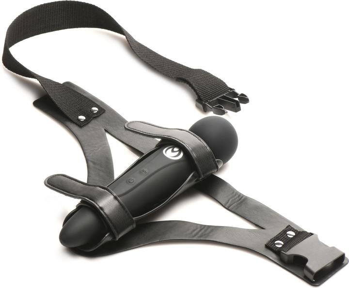 Productafbeelding Master Series XR Brands - Thunder Strap Wand Dijharnas - Zwart